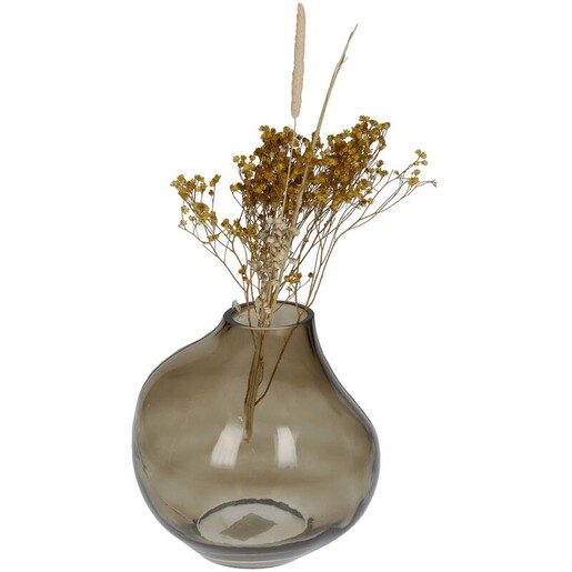 Dekordom Vaza glass 15cm kal-0385  - brown - ksn