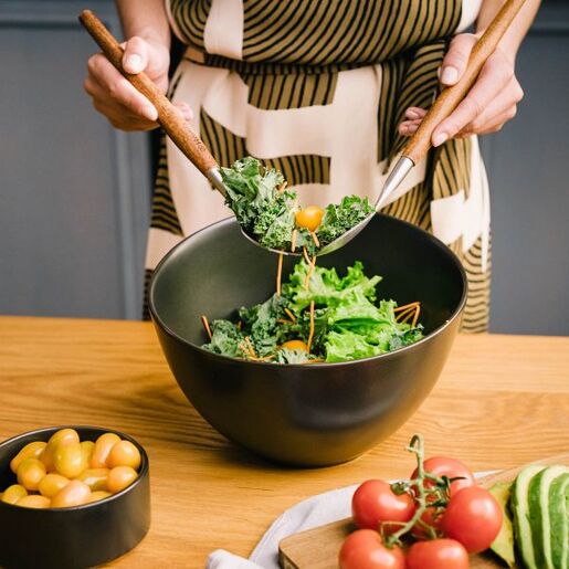 Dekordom Činija za salatu mooka 24cm - black - hml