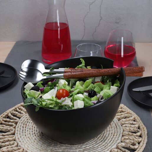 Dekordom Činija za salatu mooka 24cm - black - hml