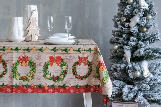 Dekordom Novogodišnji stolnjak fi 140