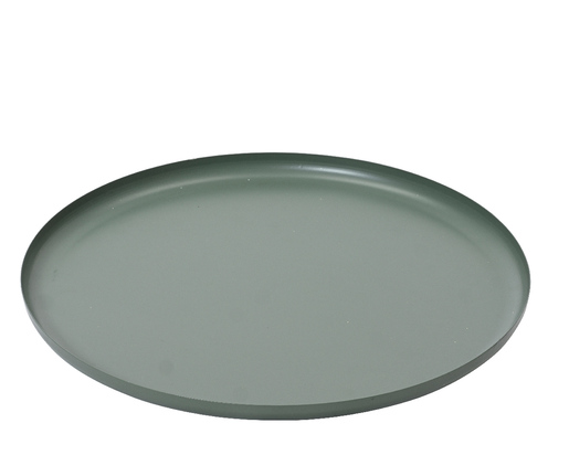 Dekordom Ng dekoracija - deco plate iron round 42cm 389795 - green - kmg