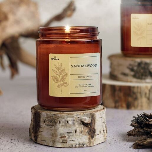 Dekordom Mirisna sveća tofu sandalwood 190g - hml