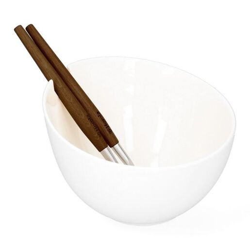 Dekordom Činija za salatu mooka 24cm - white - hml