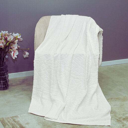 Dekordom Frotir prekrivač stone 145x200 - white