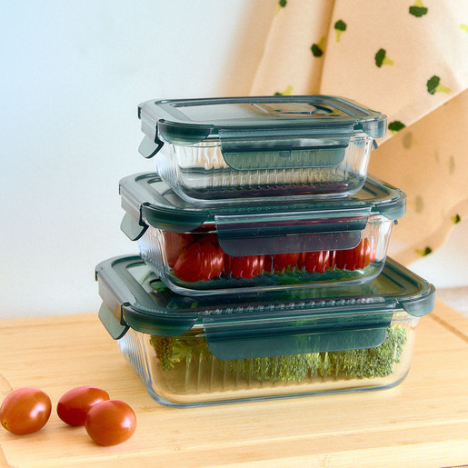 Dekordom Staklena posuda sa poklopcem remmie 0.4l - hml