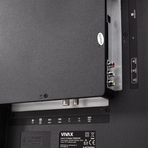 VIVAX Imago LED TV 75UHD10K, 4K Ultra HD, Android Smart TV, Dolby Digital, HDR10