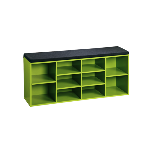 KESPER KSP15982 DRVENI CIPELARNIK ZELENI SA JASTUKOM ZA SEDENJE 103,5X48X29,5cm