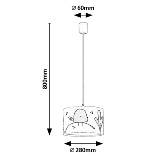 Rabalux Dečija visilica Fowly 72069