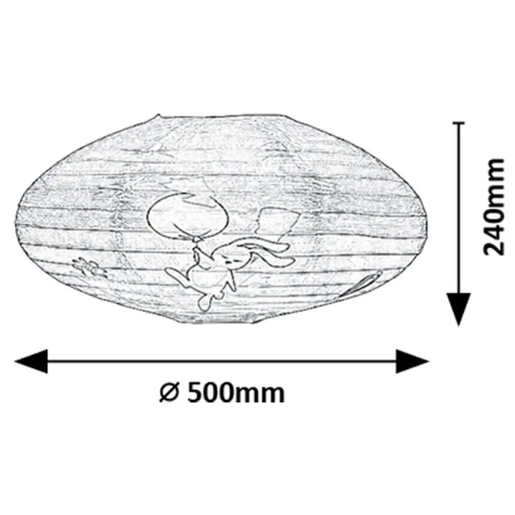 Rabalux Dečija plafonska lampa Hopply E27 71408