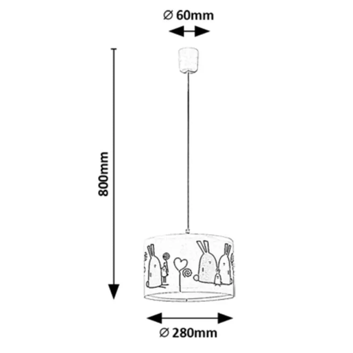 Rabalux Dečija visilica Flappy 72166