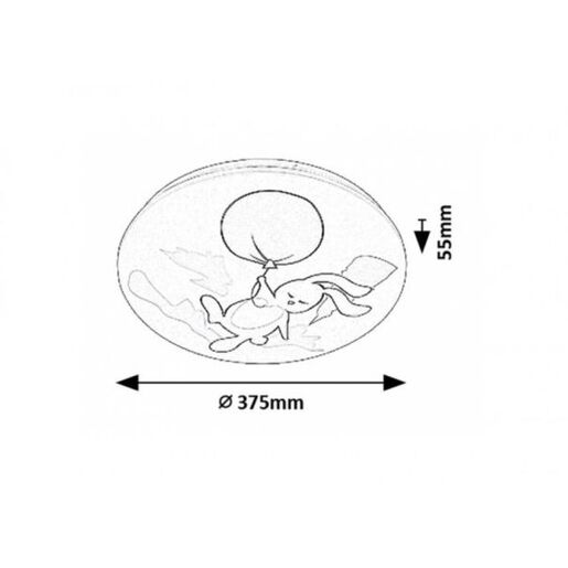 Rabalux Dečija LED plafonjera Hopply 71409
