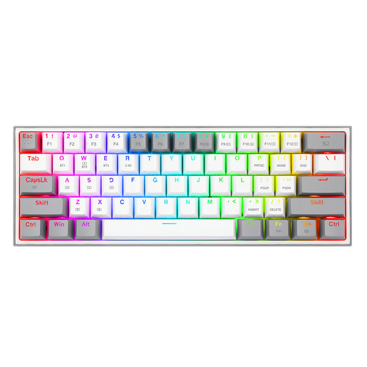 Tastatura Redragon Fizz Pro White/Grey K616 RGB Wireless/Wired Mechanical Gaming