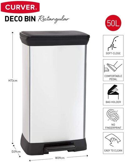 Curver Kanta 50L Deco Silver CU 02162-582