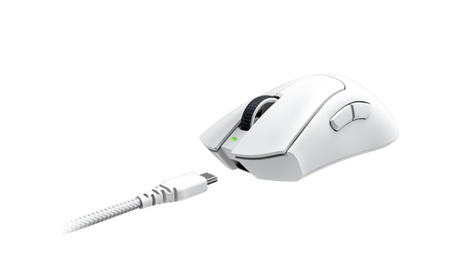 Miš Razer DeathAdder V3 Pro - Ergonomic Wireless Gaming - EU - White edition