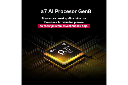 LG QNED AI TV 50QNED70A6A, 4K Ultra HD, WebOS Smart TV, α7 AI Processor 4K Gen8, Dynamic QNED Color, Dynamic Tone Mapping, HDR