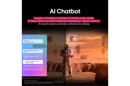 LG QNED AI TV 50QNED70A6A, 4K Ultra HD, WebOS Smart TV, α7 AI Processor 4K Gen8, Dynamic QNED Color, Dynamic Tone Mapping, HDR