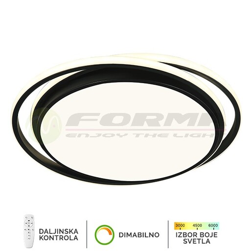 Forma LED plafonska lampa F2821-55C BK