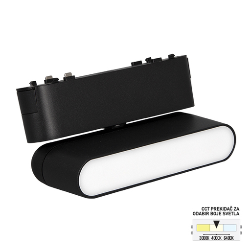 Forma LED magnetna svetiljka CCT ULTRA SLIM FMS1101-6 BK