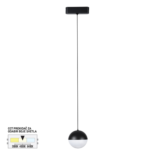 Forma LED magnetna visilica CCT ULTRA SLIM FMS4004-7 BK