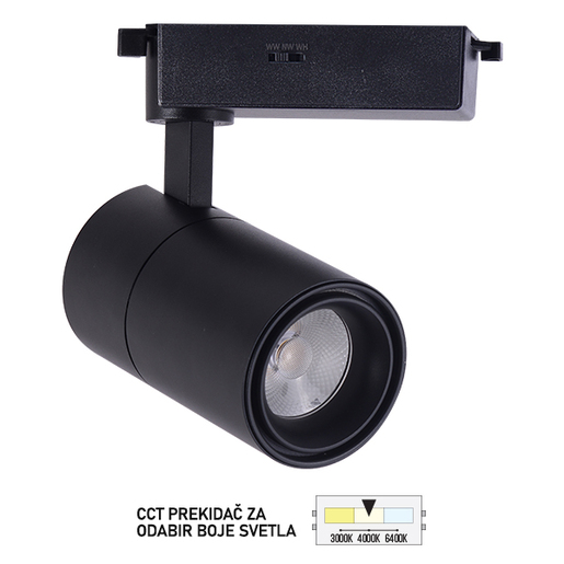 Forma LED šinski reflektor TL08-30CCT BK