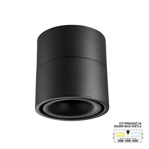 Forma LED nadgradna lampa LN-07-9 CCT BK