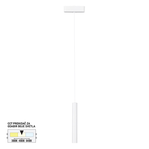 Forma LED magnetna visilica CCT ULTRA SLIM FMS4001-10 WH