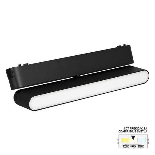 Forma LED magnetna svetiljka CCT ULTRA SLIM FMS1101-12 BK