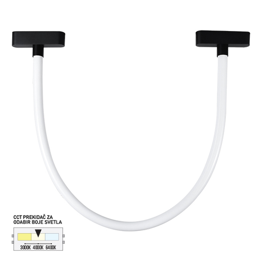 Forma LED magnetna svetiljka CCT ULTRA SLIM FMS4006-10 BK