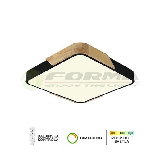 Forma Plafonska lampa F2812-20C BK+WD