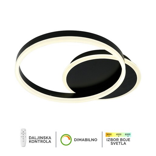 Forma LED plafonska lampa F2047-46C BK