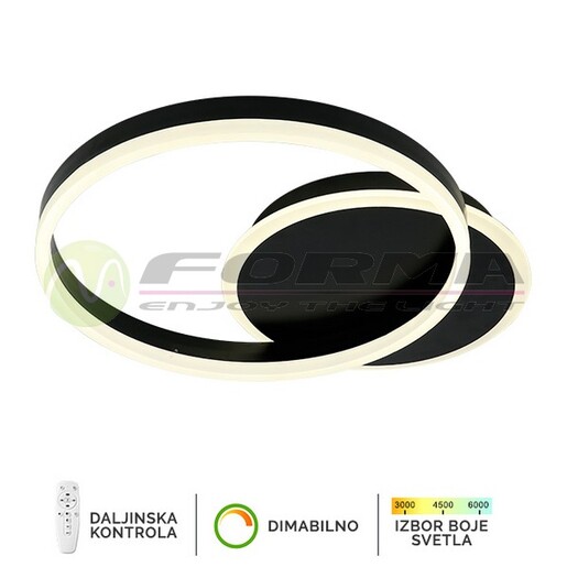 Forma LED plafonska lampa F2047-46C BK