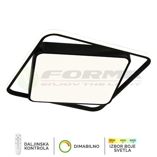 Forma LED plafonska lampa F2822-50C BK