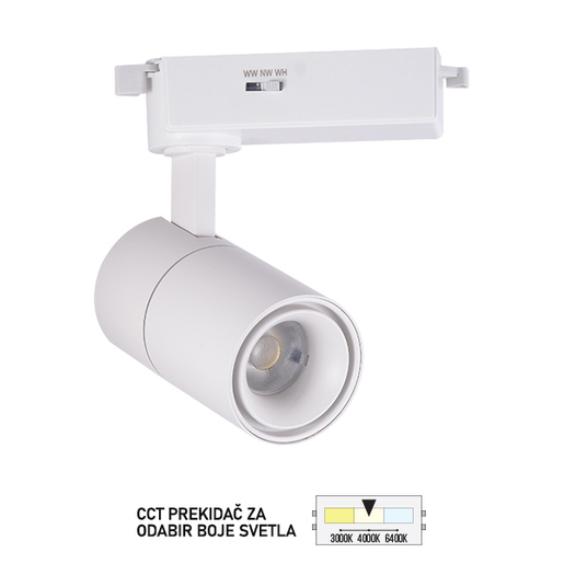 Forma LED šinski reflektor TL08-12CCT BK