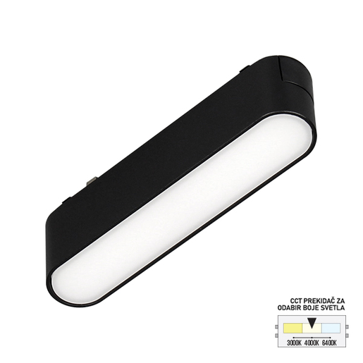Forma LED magnetna svetiljka CCT ULTRA SLIM FMS1001-6 BK
