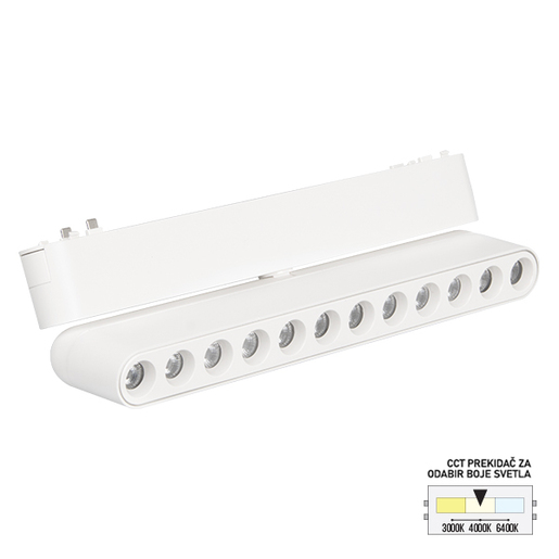 Forma LED magnetna svetiljka CCT ULTRA SLIM FMS2101-12 WH