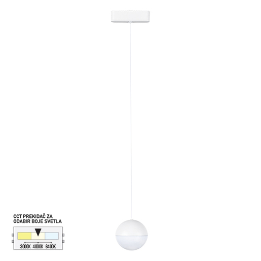 Forma LED magnetna visilica CCT ULTRA SLIM FMS4004-7 WH