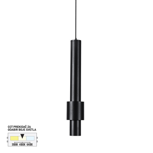 Forma LED magnetna visilica CCT ULTRA SLIM FMS4005-7 BK