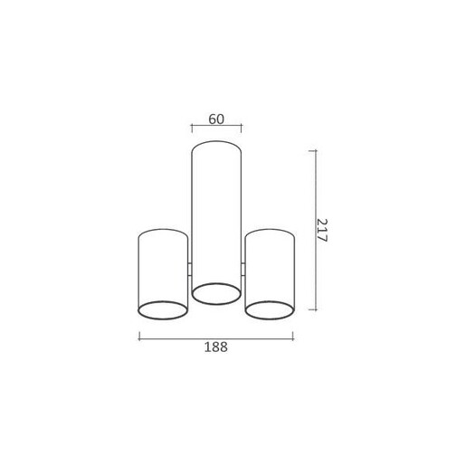 Forma Plafonska lampa AFS103-2C BK