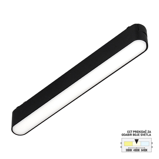 Forma LED magnetna svetiljka CCT ULTRA SLIM FMS1001-12 BK