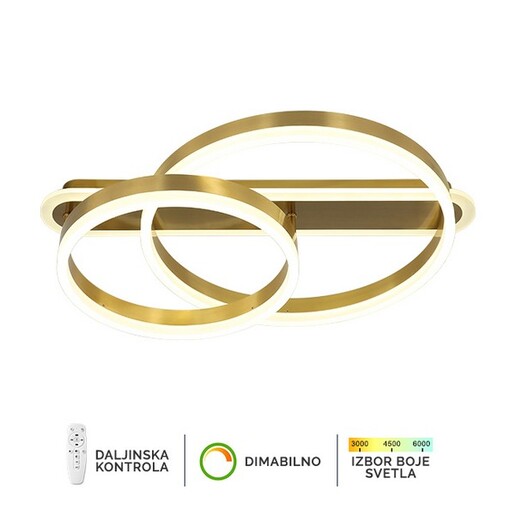 Forma LED plafonska lampa F2047-76P SG