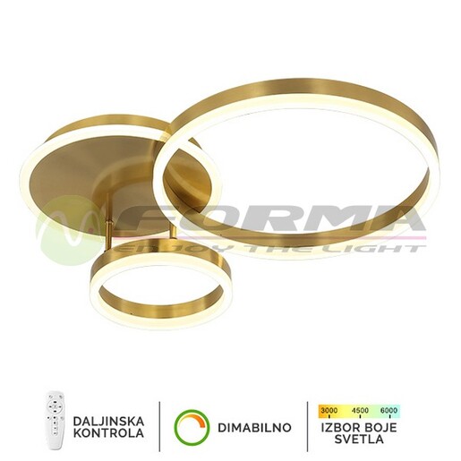 Forma LED plafonska lampa F2047-66C SG
