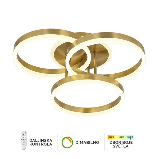 Forma LED plafonska lampa F2047-82C SG