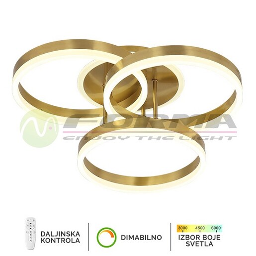 Forma LED plafonska lampa F2047-82C SG