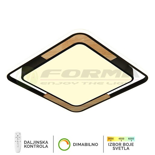 Forma LED plafonska lampa F2820-55C BK