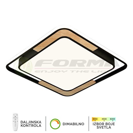 Forma LED plafonska lampa F2820-55C BK