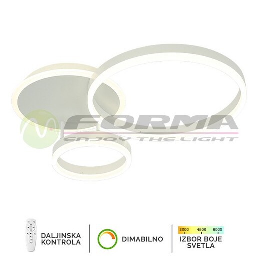 Forma LED plafonska lampa F2047-66C WH