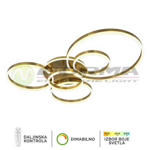 Forma LED plafonska lampa F2047-174C SG