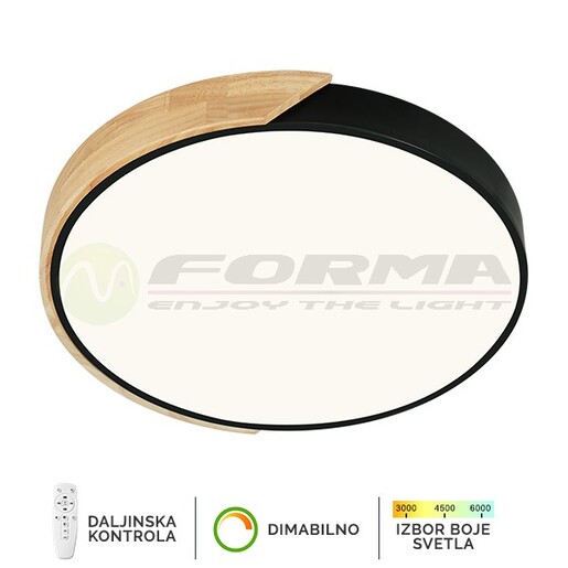 Forma LED plafonska lampa F2811-16C BK+WD