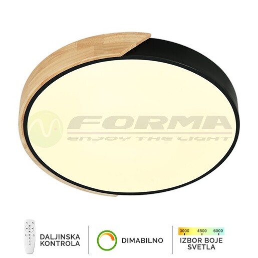 Forma LED plafonska lampa F2811-16C BK+WD