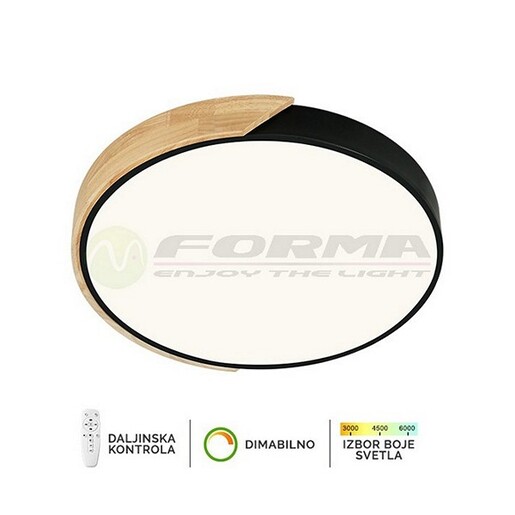 Forma LED plafonska lampa F2811-16C BK+WD